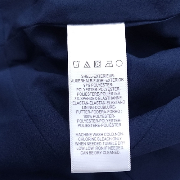 NWT Dress The Population Navy Blue Sam Ruched V Neck Jumpsuit Size XS - Picture 8 of 11